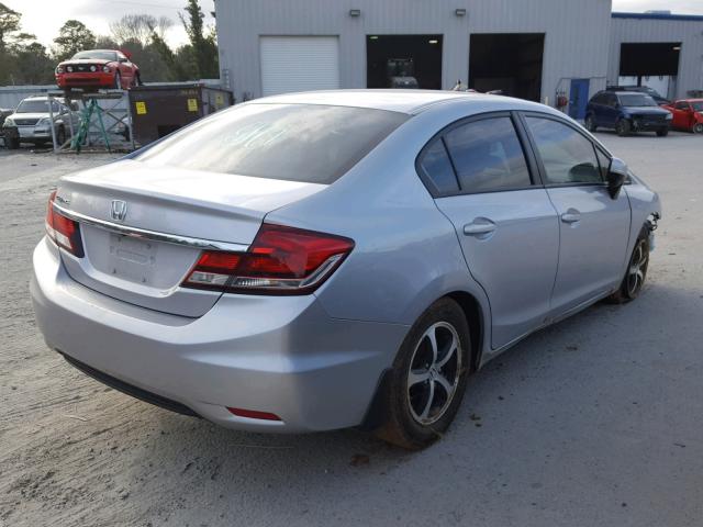 2HGFB2F78FH563095 - 2015 HONDA CIVIC SE SILVER photo 4