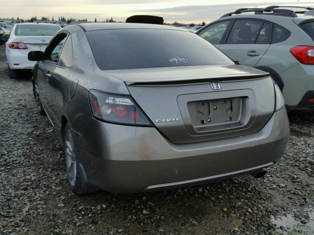 2HGFG12886H572793 - 2006 HONDA CIVIC EX BROWN photo 3