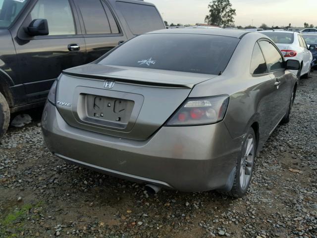 2HGFG12886H572793 - 2006 HONDA CIVIC EX BROWN photo 4