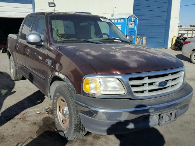 1FTRW07W91KE11578 - 2001 FORD F150 SUPER BURGUNDY photo 1