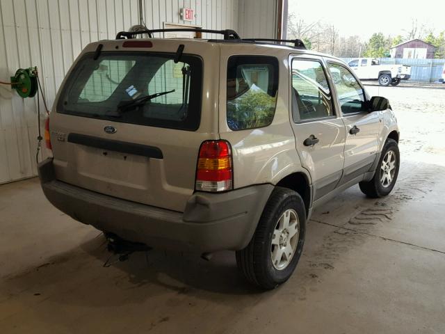 1FMYU02191KA95012 - 2001 FORD ESCAPE XLS TAN photo 4