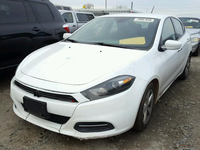 1C3CDFBB2FD374425 - 2015 DODGE DART SXT WHITE photo 2