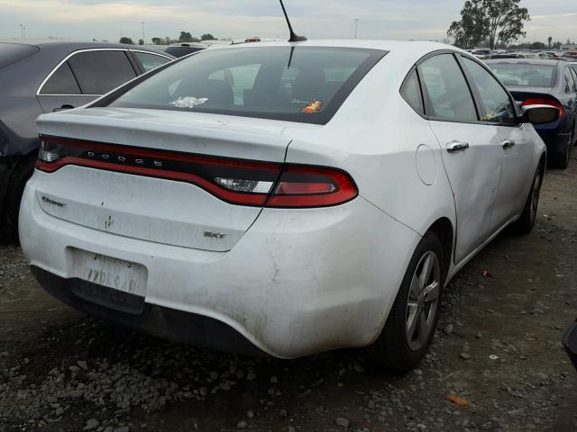 1C3CDFBB2FD374425 - 2015 DODGE DART SXT WHITE photo 4