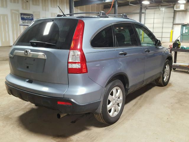 3CZRE385X8G706372 - 2008 HONDA CR-V EX BLUE photo 4