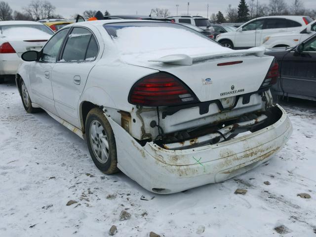 1G2NE52F44M709507 - 2004 PONTIAC GRAND AM S WHITE photo 3