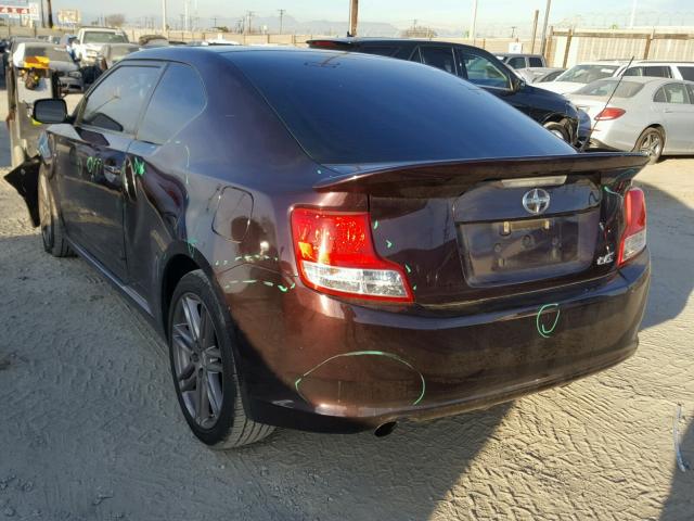 JTKJF5C71C3041323 - 2012 TOYOTA SCION TC 栗色 照片 3