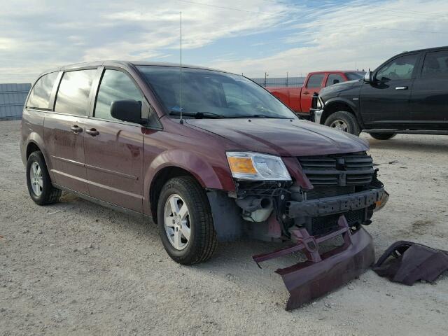 2D8HN44E89R648756 - 2009 DODGE GRAND CARA RED photo 1