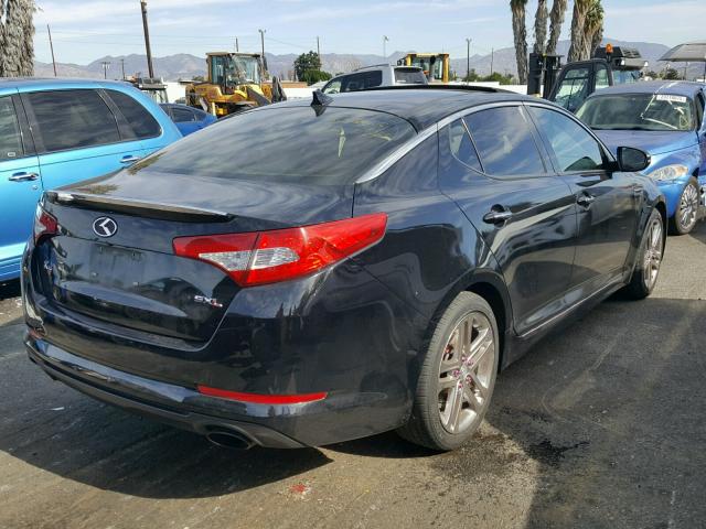 5XXGR4A67DG098530 - 2013 KIA OPTIMA SX BLACK photo 4