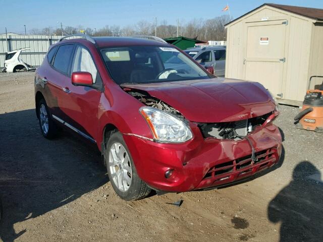 JN8AS5MV5DW109157 - 2013 NISSAN ROGUE S/SV RED photo 1