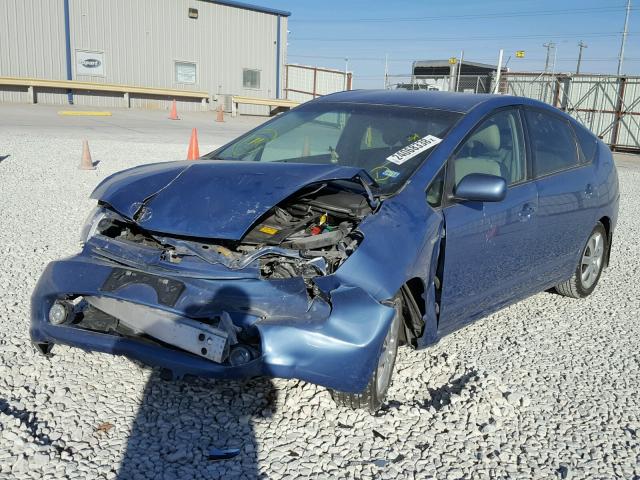 JTDKB20U097838597 - 2009 TOYOTA PRIUS BLUE photo 2