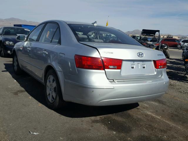 5NPET46C09H415874 - 2009 HYUNDAI SONATA GLS SILVER photo 3