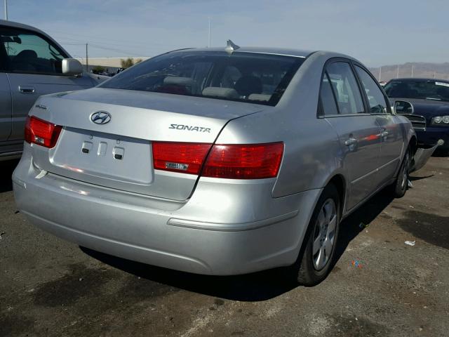 5NPET46C09H415874 - 2009 HYUNDAI SONATA GLS SILVER photo 4