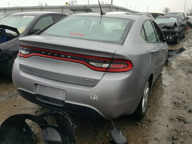 1C3CDFBB4GD551106 - 2016 DODGE DART SXT GRAY photo 4