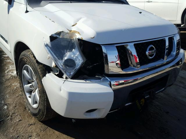 1N6BA07D98N340323 - 2008 NISSAN TITAN XE WHITE photo 9