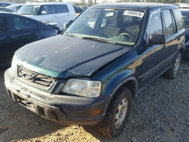 JHLRD2843YS004609 - 2000 HONDA CR-V LX GREEN photo 2