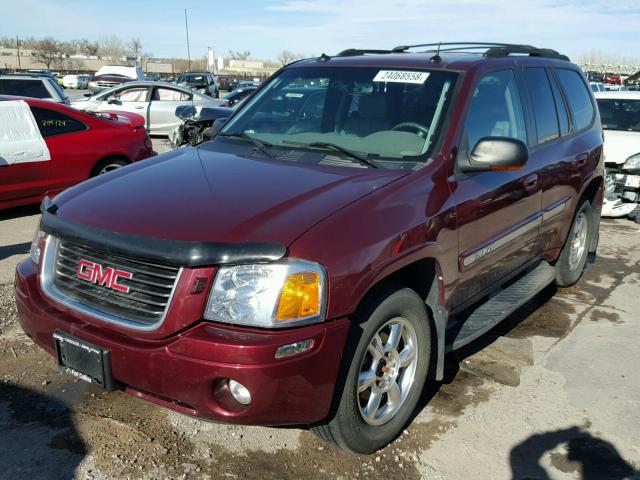 1GKDT13S842252881 - 2004 GMC ENVOY RED photo 2