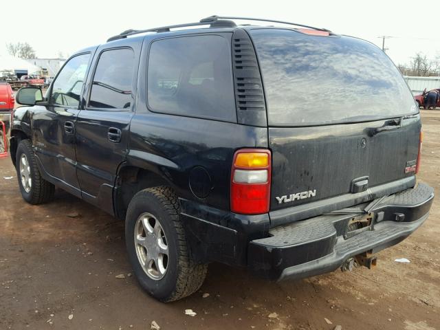 1GKEK63UX2J141290 - 2002 GMC DENALI BLACK photo 3