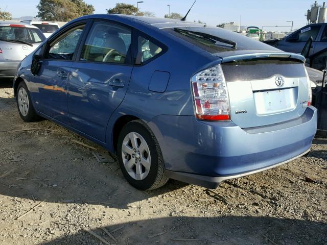 JTDKB20U977678930 - 2007 TOYOTA PRIUS BLUE photo 3