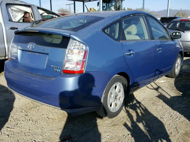 JTDKB20U977678930 - 2007 TOYOTA PRIUS BLUE photo 4