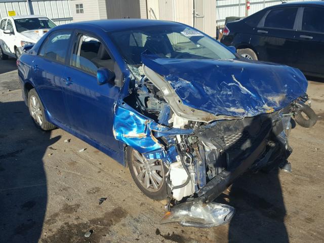 1NXBU40E19Z149115 - 2009 TOYOTA COROLLA BA BLUE photo 1