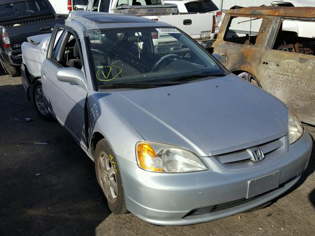 1HGEM21983L053794 - 2003 HONDA CIVIC EX ვერცხლისფერი ფოტო 1