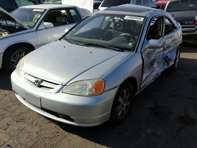 1HGEM21983L053794 - 2003 HONDA CIVIC EX ვერცხლისფერი ფოტო 2