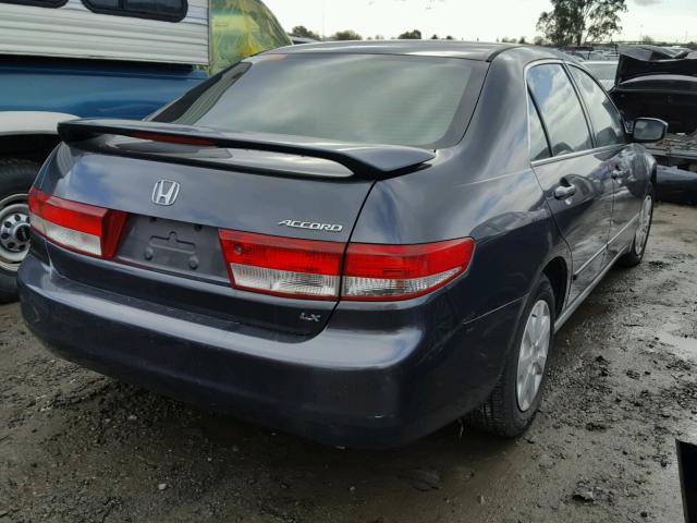 1HGCM55354A147806 - 2004 HONDA ACCORD LX GRAY photo 4