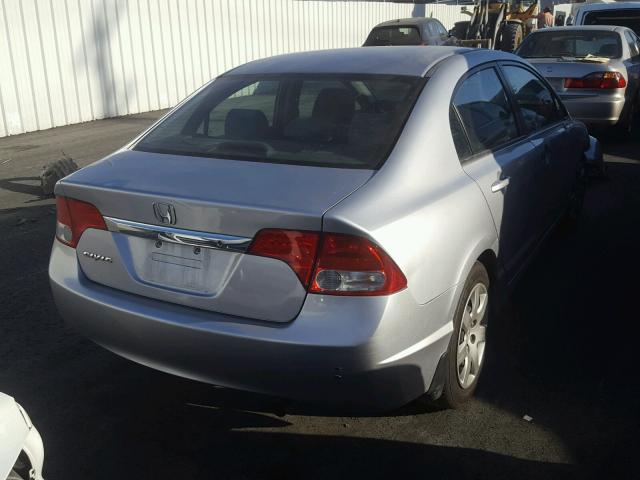 2HGFA16519H344057 - 2009 HONDA CIVIC LX SILVER photo 4