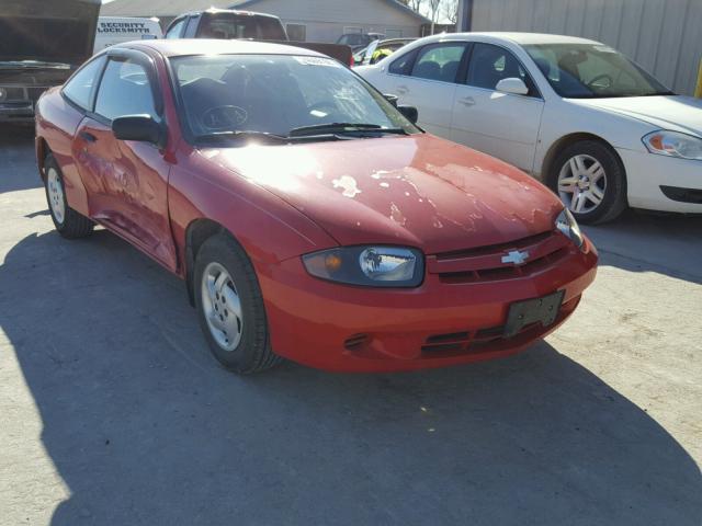 1G1JC12F237240500 - 2003 CHEVROLET CAVALIER RED photo 1