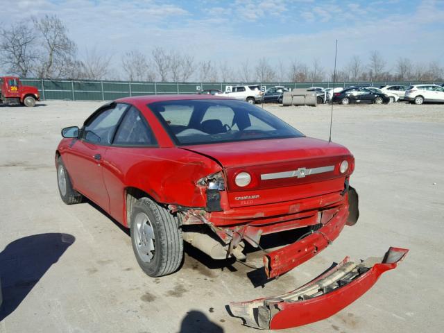 1G1JC12F237240500 - 2003 CHEVROLET CAVALIER RED photo 3