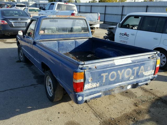 JT4RN50R3H0245651 - 1987 TOYOTA PICKUP 1/2 BLUE photo 3