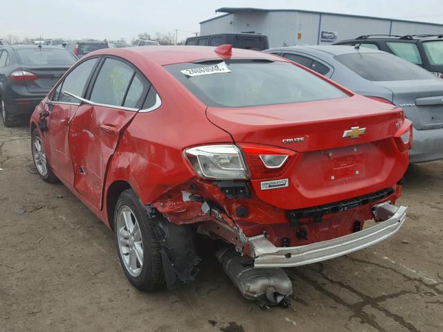 1G1BE5SM9H7172157 - 2017 CHEVROLET CRUZE LT RED photo 3