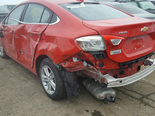 1G1BE5SM9H7172157 - 2017 CHEVROLET CRUZE LT RED photo 9