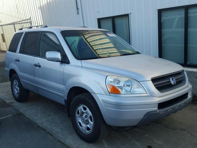 2HKYF18674H604069 - 2004 HONDA PILOT EXL SILVER photo 1