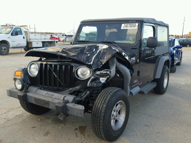 1J4FA44S65P326212 - 2005 JEEP WRANGLER / BLACK photo 2