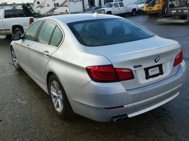 WBAFR1C54BC672266 - 2011 BMW 528 I SILVER photo 3