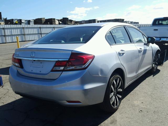 2HGFB2F98EH503835 - 2014 HONDA CIVIC EXL SILVER photo 4