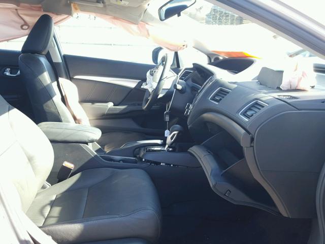 2HGFB2F98EH503835 - 2014 HONDA CIVIC EXL SILVER photo 5