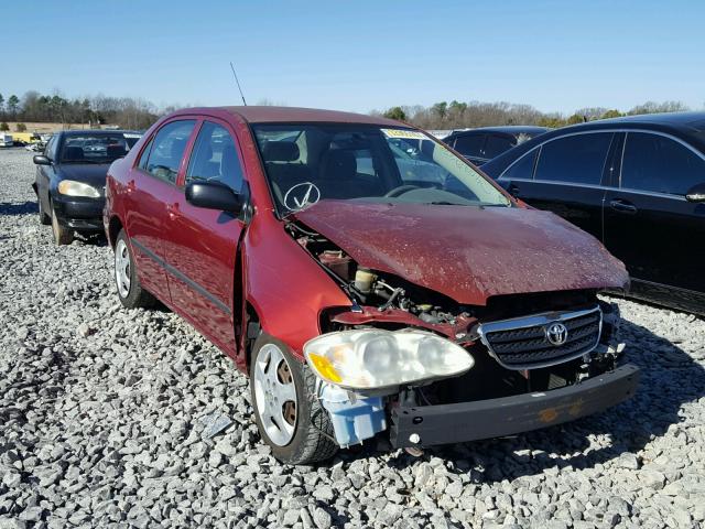 1NXBR32E75Z402439 - 2005 TOYOTA COROLLA CE RED photo 1