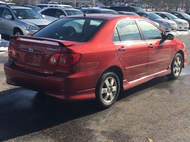 1NXBR32E58Z00285 - 2008 TOYOTA COROLLA CE BURGUNDY photo 4