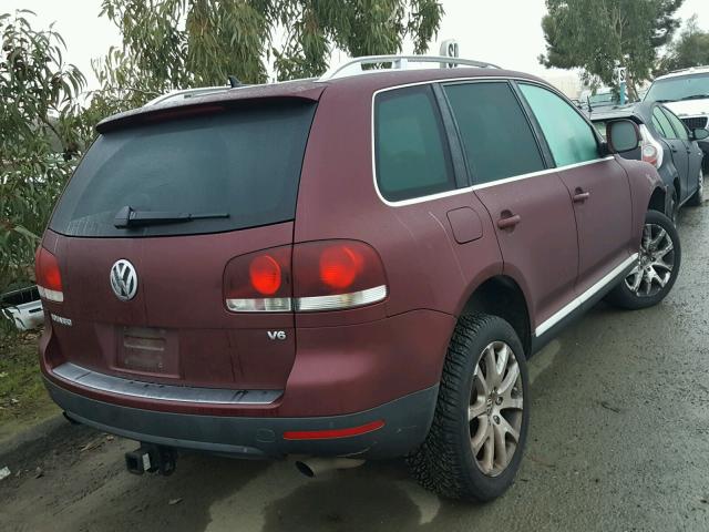 WVGBE77L68D034561 - 2008 VOLKSWAGEN TOUAREG 2 BURGUNDY photo 4