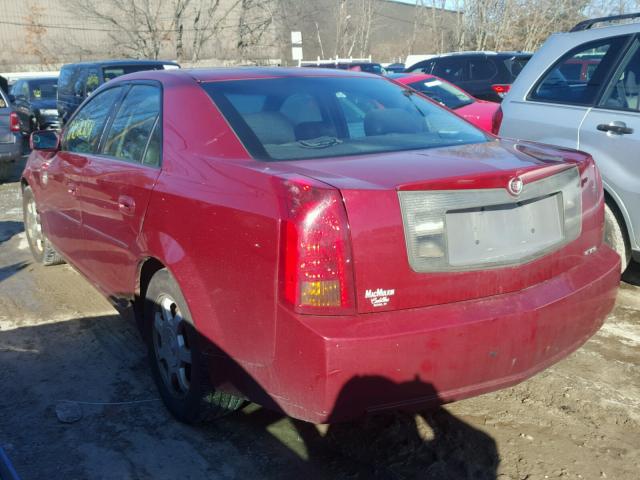 1G6DM577240120381 - 2004 CADILLAC CTS RED photo 3