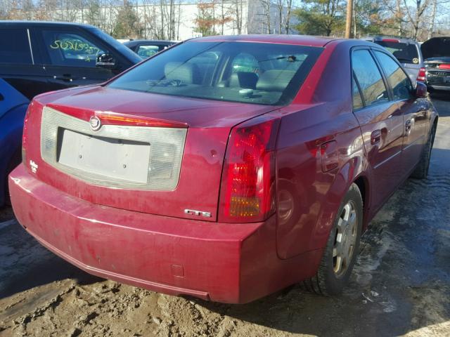 1G6DM577240120381 - 2004 CADILLAC CTS RED photo 4