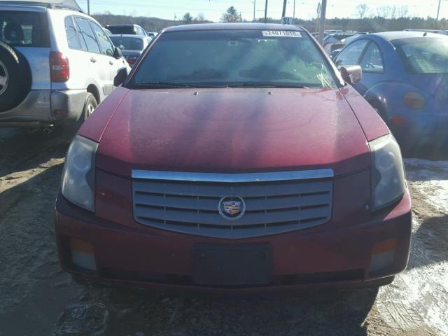 1G6DM577240120381 - 2004 CADILLAC CTS RED photo 9