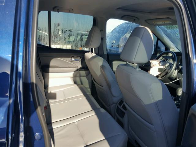 5FPYK3F7XHB004466 - 2017 HONDA RIDGELINE BLUE photo 6