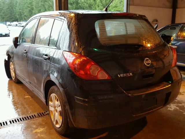 3N1BC1CP3CK271374 - 2012 NISSAN VERSA S BLACK photo 3