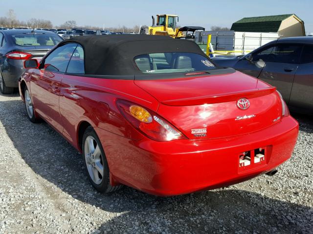 4T1FA38P84U028066 - 2004 TOYOTA CAMRY SOLA RED photo 3