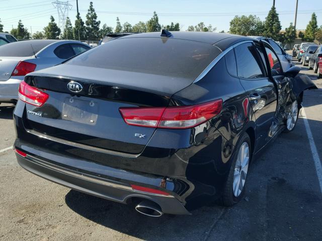 5XXGU4L31GG039687 - 2016 KIA OPTIMA EX BLACK photo 4