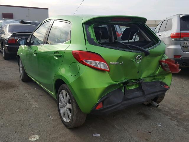 JM1DE1HZ9B0103383 - 2011 MAZDA MAZDA2 GREEN photo 3