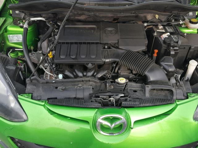 JM1DE1HZ9B0103383 - 2011 MAZDA MAZDA2 GREEN photo 7